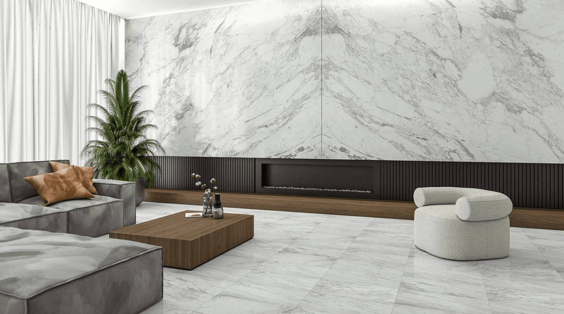 Luxury marble interior